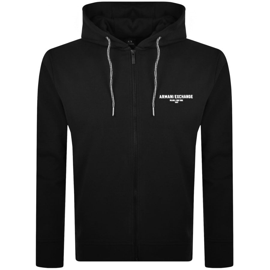 「高評価！」注目のレビュ Armani Exchange Menswear Mainline | Black Hoodie Zip Full トップス
